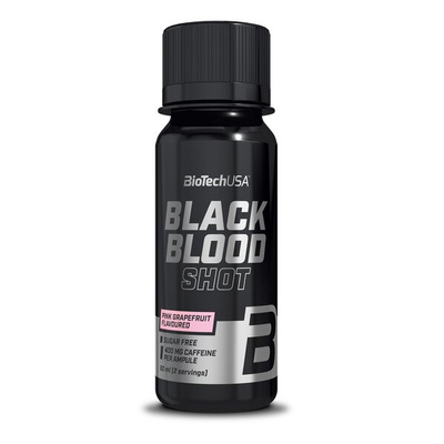 BioTechUSA Black Blood Shot Black Series Przedtreningówka w Shocie Na Motywację 20 x 60ml