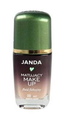 Janda Fleksyjny Matujący Podkład Satynowe Wykończenie Bardzo Jasny Beż 00 30ml