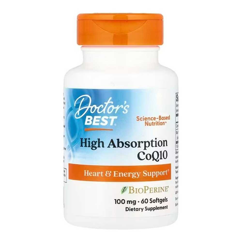 High Absorption CoQ10 with BioPerine, 100mg - 60 softgels