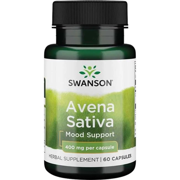 Swanson Avena Sativa 400mg na Układ Nerwowy 60 Kapsułek