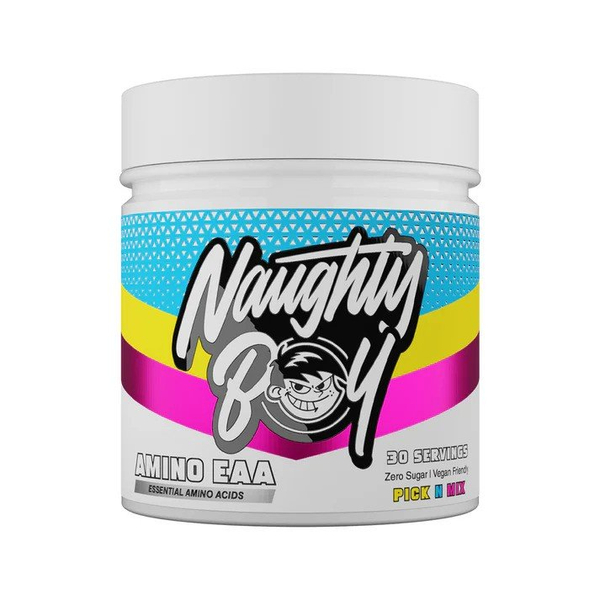 Naughty Boy Amino EAA Pick n Mix Aminokwasy EAA i BCAA w Proszku na Regenerację Mięśni i Wytrzymałość 345g