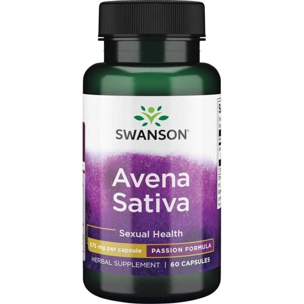Swanson Avena Sativa 575mg Wspomaga Zdrowie Intymne i Wigor 60 Kapsułek