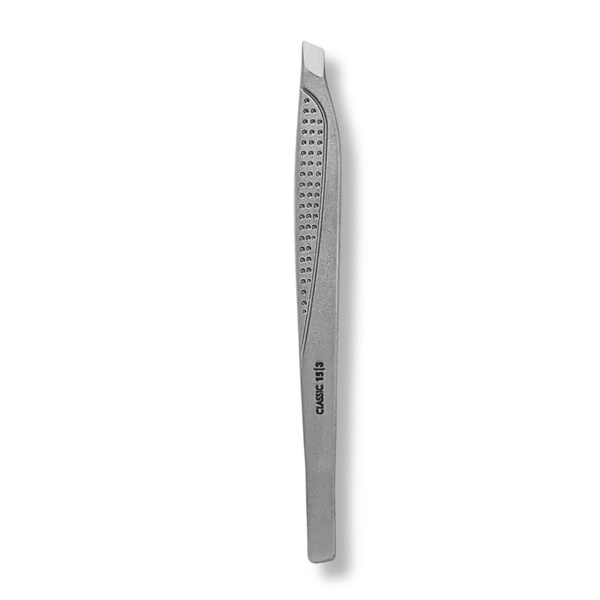 Staleks Classic 15 Type 3 Eyebrow Tweezers Wide Beveled Stainless Steel 