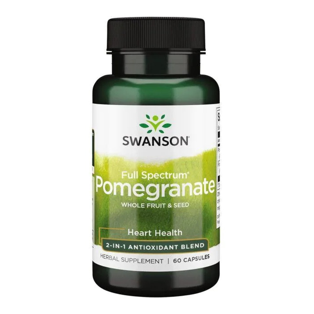 Swanson Full Spectrum Granat 500mg z Owoców i Nasion 60 Kapsułek