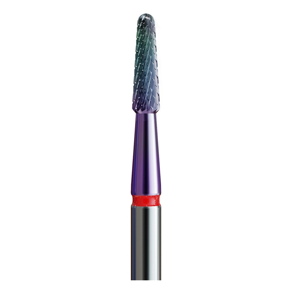 IQ Nails Frez do Paznokci z Węglika Wolframu Zaokrąglony Stożek Drobne Nacięcie Poprzeczne 2,3mm Powłoka KMN 198XF HP.023 1 Sztuka