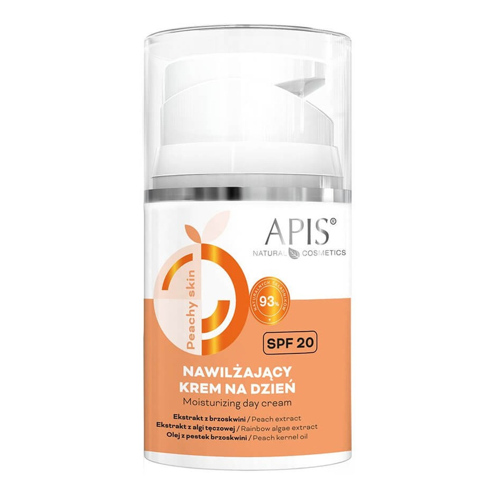 Apis Peachy Nawilżający Krem na Dzień SPF 20 dla Skóry Suchej Odwodnionej 50ml