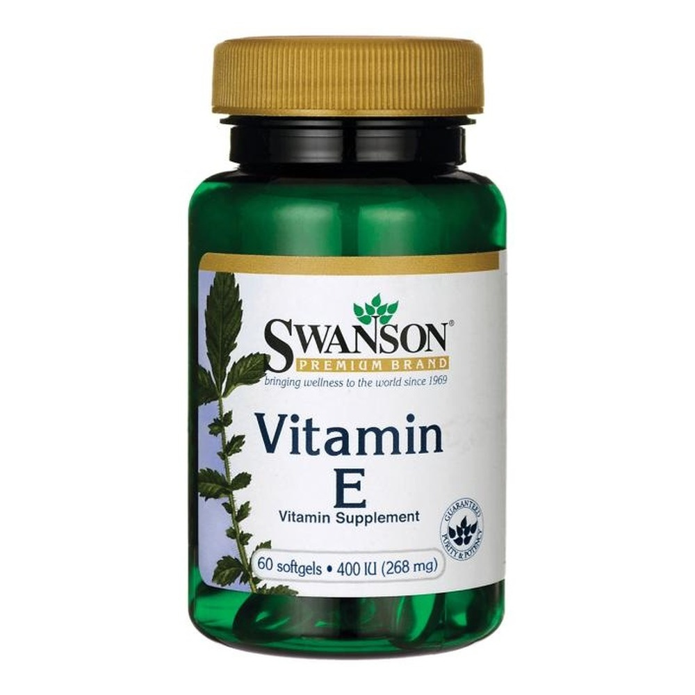 Swanson Witamina E 400 IU Wspierająca Ochronę Komórek 60 Kapsułek
