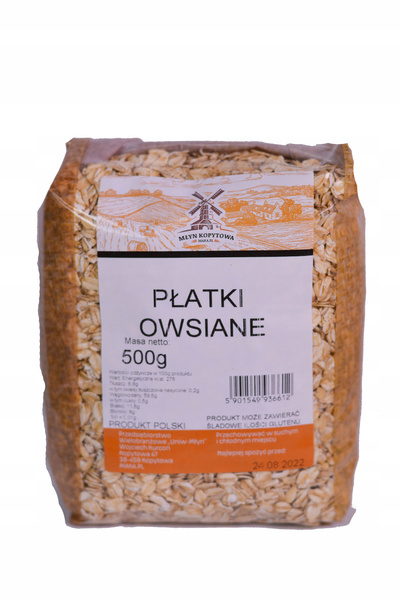 Młyn Kopytowa Płatki Owsiane 500g