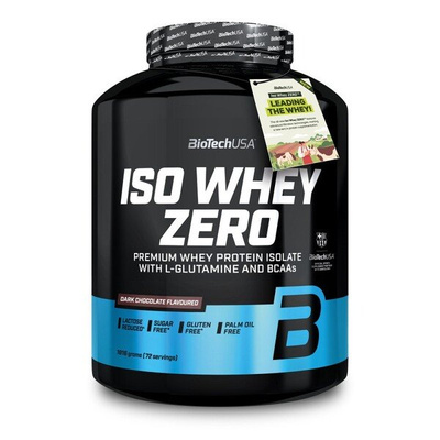 BioTechUSA Iso Whey Zero Izolat Białka Serwatkowego Ciemna Czekolada 1816g