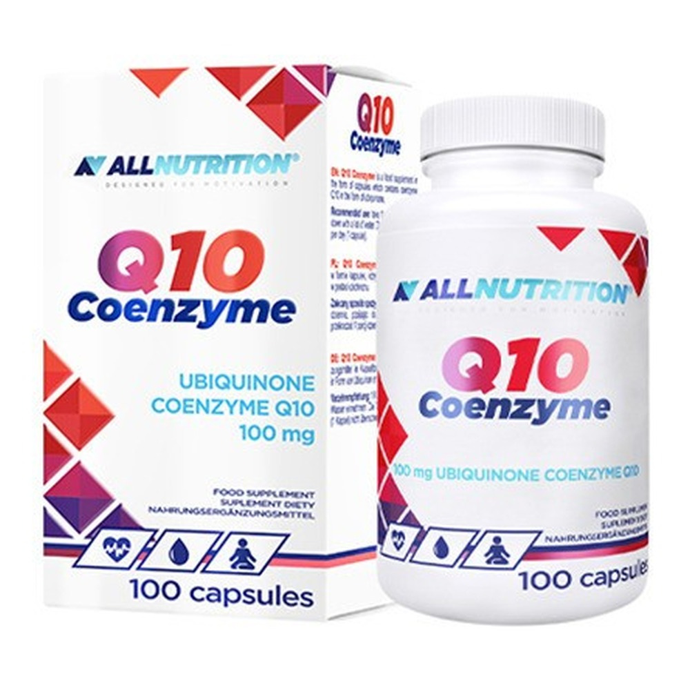 Allnutrition Q10 Koenzym 100 mg, Suplement na Energię Komórkową, 100 Kapsułek