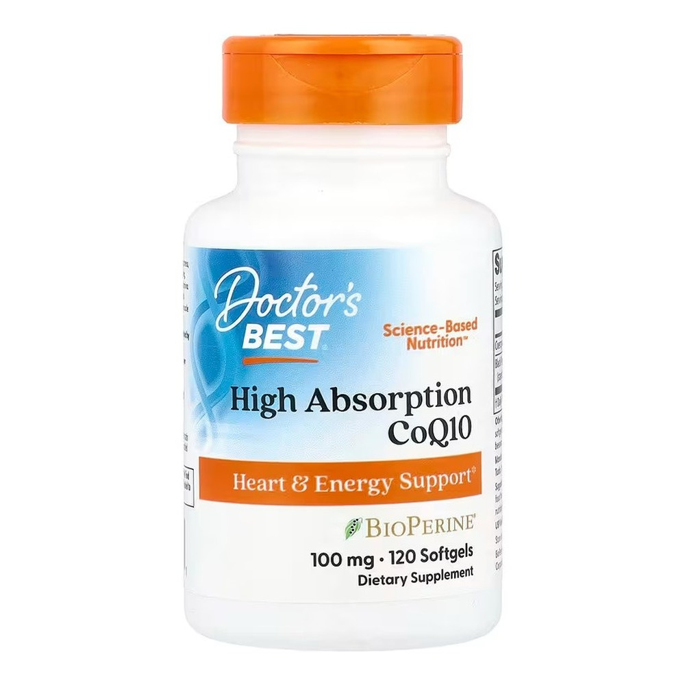 High Absorption CoQ10 with BioPerine, 100mg - 120 softgels