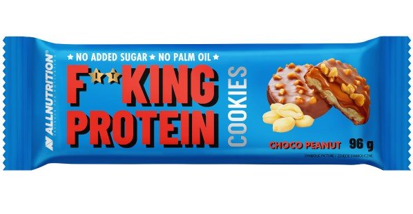 Allnutrition Fitking Protein Cookies Czekoladowo Orzechowe Wysokobiałkowa Przekąska Bez Dodatku Cukru 6 Ciasteczek