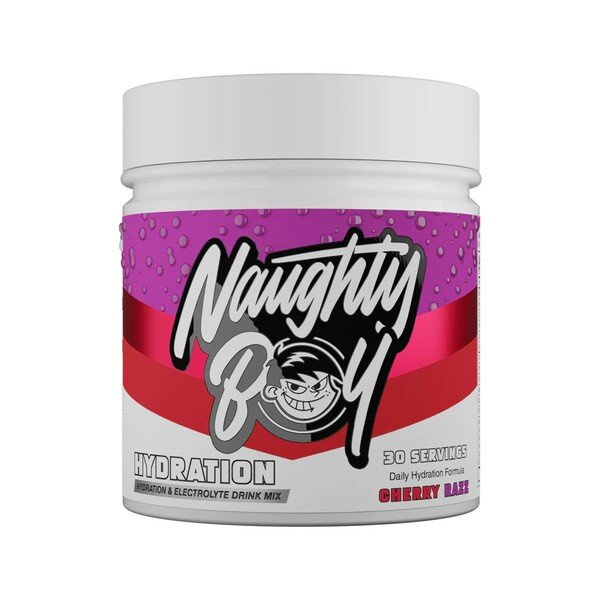 Naughty Boy Hydration Cherry Razz Elektrolity w Proszku na Nawodnienie 255g