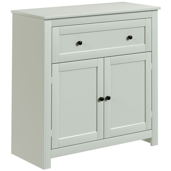 HOMCOM Sideboard Storage Cabinet, Modern Kitchen Cupboard with Adjustable Shelf, Drawer and Double Doors, Green