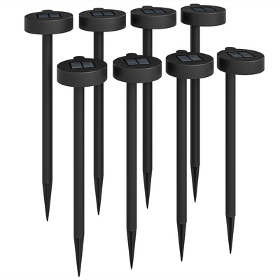 Outsunny Solar Lights Outdoor Garden Stake 8 Pack Pathway Lighting, Solar Stake Lights with Auto On/Off LED, IP44 Waterproof Plastic Outdoor Garden Lighting for Path, Patio and Landscape