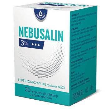 Nebusalin 3% Roztwór Do Inhalacji x 30 ampułek po 4ml Best Before 30.09.25