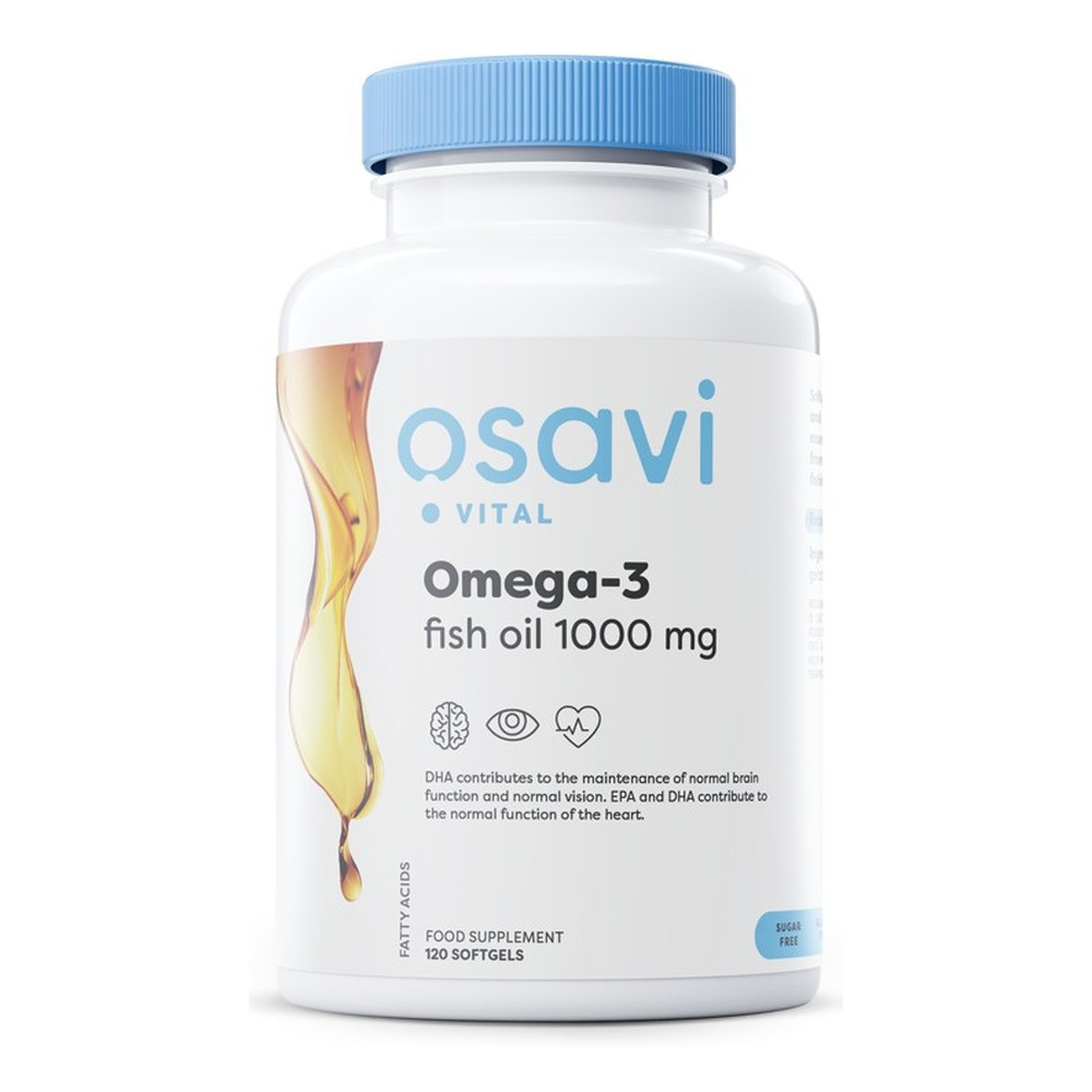 Osavi Omega 3 Olej Rybi 1000mg Cytrynowy 120 kapsułek