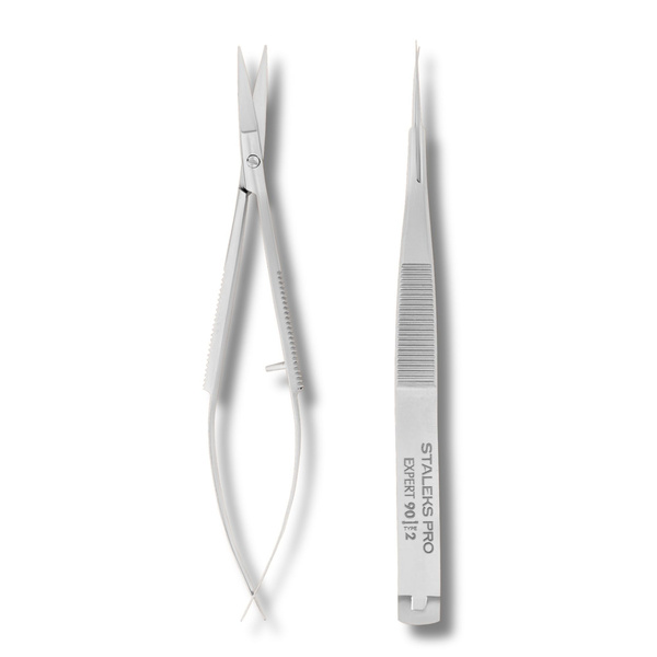 Staleks Pro Expert 90 Type 2 Micro Cuticle Scissors Manicure And Cosmetology 15mm • -SE-90/2 125mm