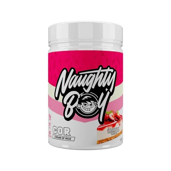 Naughty Boy Cream of Rice Sernik Truskawkowy Kleik Ryżowy na Energię i Wzrost Mięśni 1000g