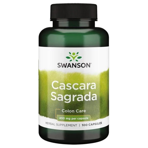 Swanson Cascara Sagrada 450mg na Wsparcie Pracy Jelit 100 Kapsułek