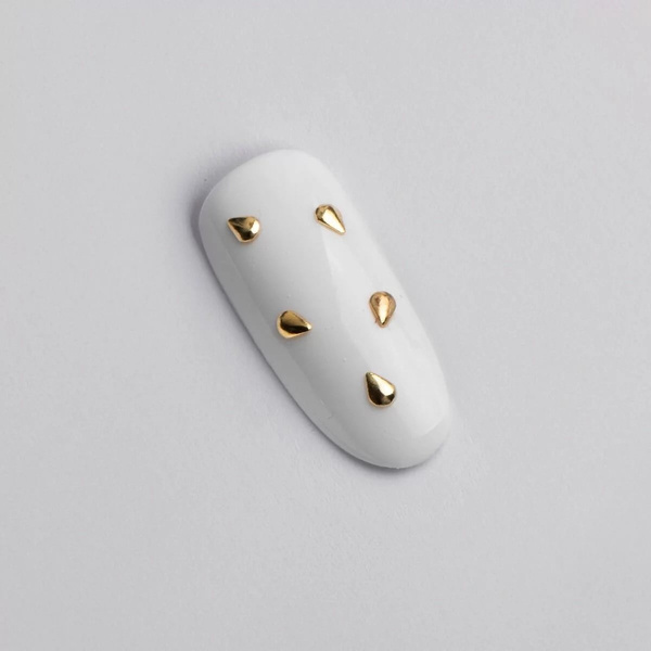 Semilac Nail Decoration Gold Big Tears 100pcs