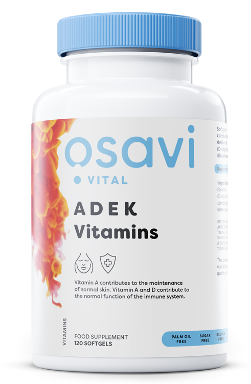 Osavi Witaminy ADEK Kompleks w oleju MCT 120 kapsułek