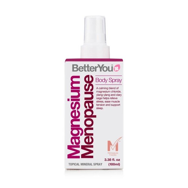 BetterYou Magnezowa Mgiełka do Ciała na Menopauzę Na Łagodzenie Objawów Menopauzy 100ml