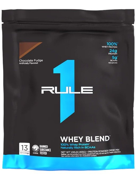 Rule One R1 Whey Blend, Chocolate Fudge - 455g
