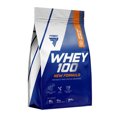Trec Nutrition Whey 100 New Formula Białko Waniliowe 700g