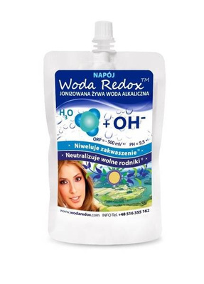 Redox Woda Jonizowana Żywa Woda Alkaliczna ph 9,5 240ml