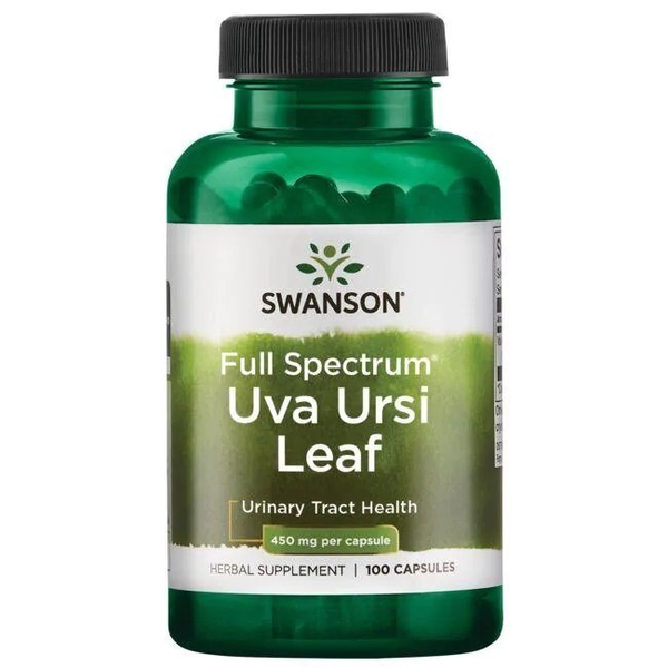 Swanson Uva Ursi Mącznica Lekarska 450mg na Wsparcie Dróg Moczowych 100 Kapsułek