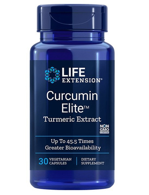 Life Extension Curcumin Elite Ekstrakt z Kurkumy na Zdrowie Stawów i Organów 30 Kapsułek