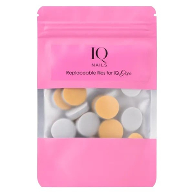IQ Nails Pady Gąbkowe do Polerowania Stóp 20mm 25 szt.