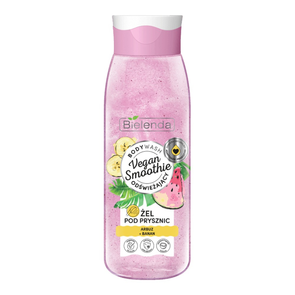 Bielenda Vegan Smoothie Odświeżający Żel pod Prysznic z Arbuzem i Bananem 400g