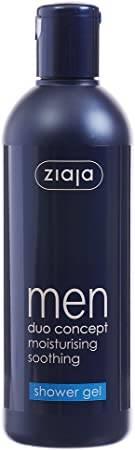 Ziaja Men Duo Concept Vegan Nawilżający Kojący Żel pod Prysznic dla Każdego Rodzaju Skóry 300ml