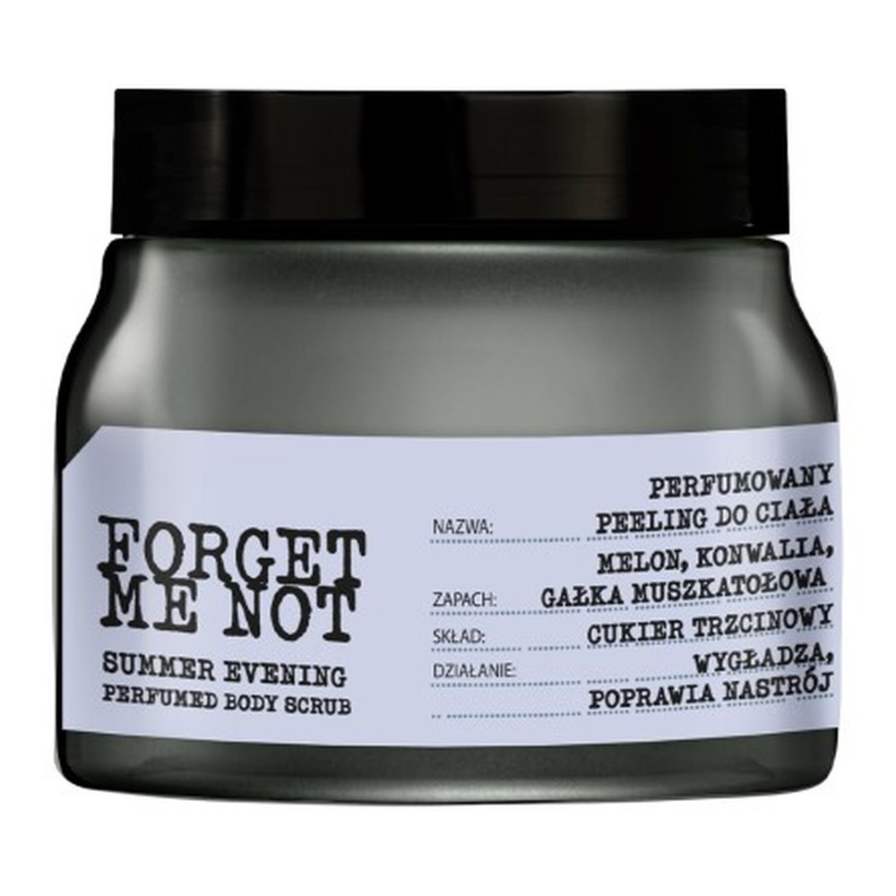 Farmona Forget Me Not Summer Evening Perfumowany Peeling do Ciała z Cukrem Trzcinowym i Złotą Perłą 270g