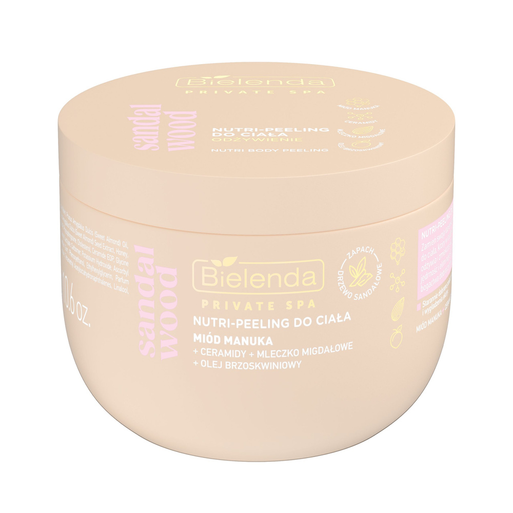 Bielenda Private Spa Odżywczy Nutri-Peeling do Ciała Drzewo Sandałowe 300g
