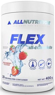 Allnutrition Flex All Complete Kolagen Hydrolizowany na Stawy Truskawka 400g