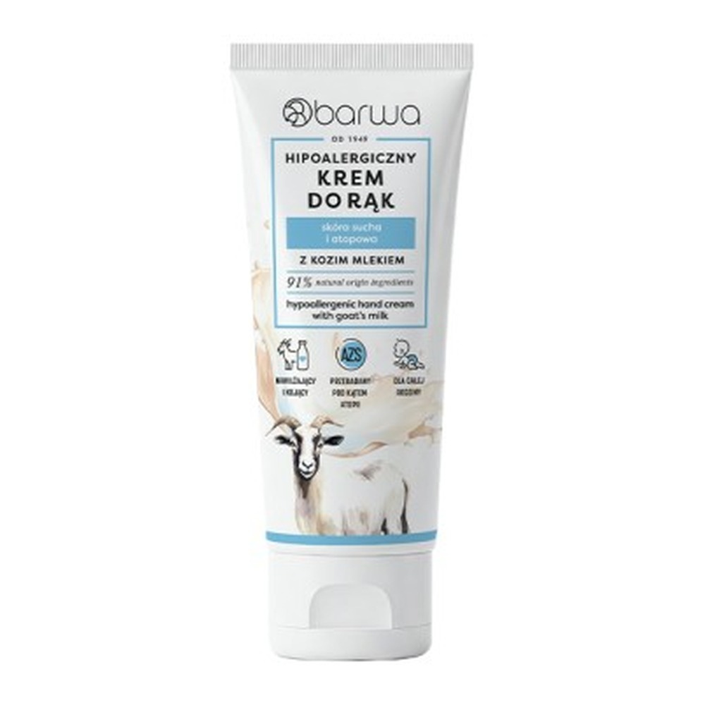 Barwa Hipoalergiczny Krem Do Rąk Kozie Mleko 75ml