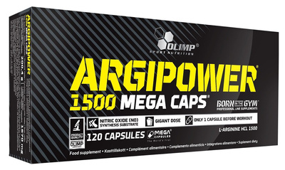 Olimp ArgiPower 1500 Mega Caps L-arginina na Pompę Mięśniową 120 Kapsułek