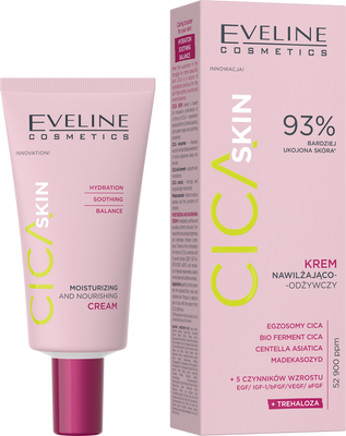 Eveline Cica Skin Nawilżająco-Odżywczy Krem na Dzień i Noc 50ml