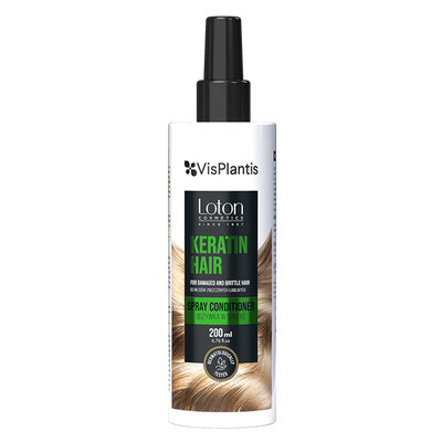 Vis Plantis Loton Keratin Odżywka w Sprayu do Włosów Zniszczonych i Łamliwych z Keratyną 200ml