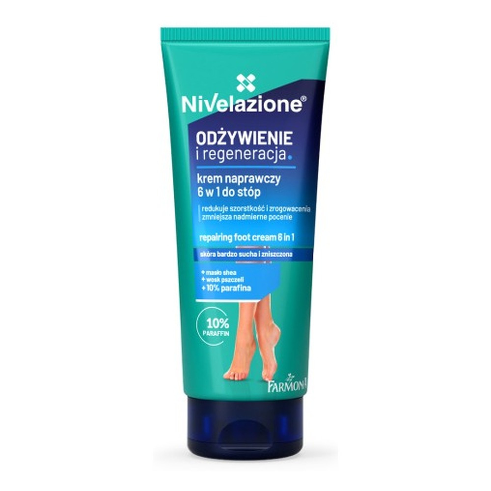 Nivelazione Odżywienie i Regeneracja Krem Naprawczy 6w1 do Stóp dla Skóry Bardzo Suchej i Zniszczonej 75ml