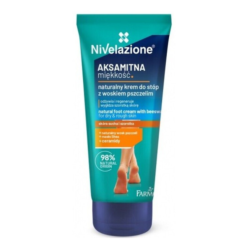Nivelazione Naturalny Krem do Stóp z Woskiem Pszczelim dla Skóry Suchej i Szorstkiej 75ml
