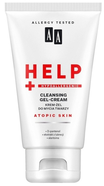 AA Help Atopic Skin Bezzapachowy Krem-Żel do Mycia Twarzy dla Skóry Wrażliwej 150ml