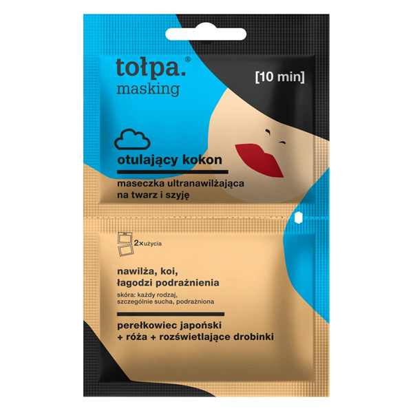 Tolpa Masking Wrap Cocoon Nawilżająca Maska na Twarz i Szyję 2x5ml