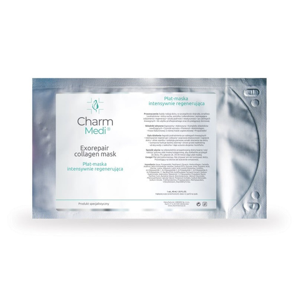 Charmine Rose Exorepair Collagen Mask Intensywnie Regenerująca Płat-Maska Kolagenowa 1 Sztuka