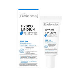 Bielenda Hydro Lipidium Maksymalna Tolerancja Krem Barierowy SPF50 Nawilżająco-Ochronny 30ml