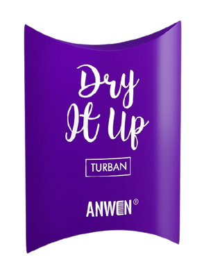 Anwen Dry it Up Turban Nocna Kuracja do Pielęgnacji Włosów o Fioletowym Kolorze 1 Sztuka