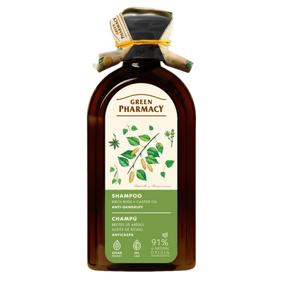 Green Pharmacy Szampon Przeciwłupieżowy Dziegieciem Brzozowym i Cynkiem 350ml